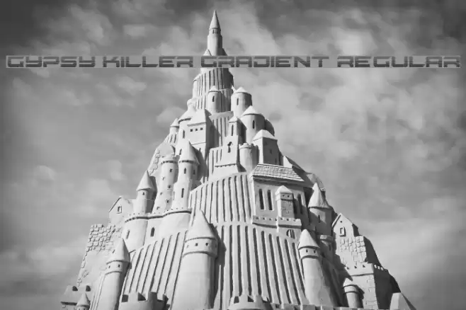 Gypsy Killer Gradient Regular Font examples