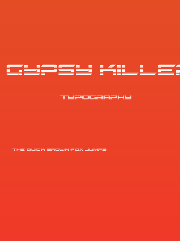 Gypsy Killer Gradient Regular Poster