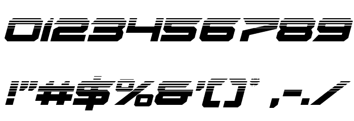 Gypsy Killer Half-Tone Italic Font OTHER CHARS
