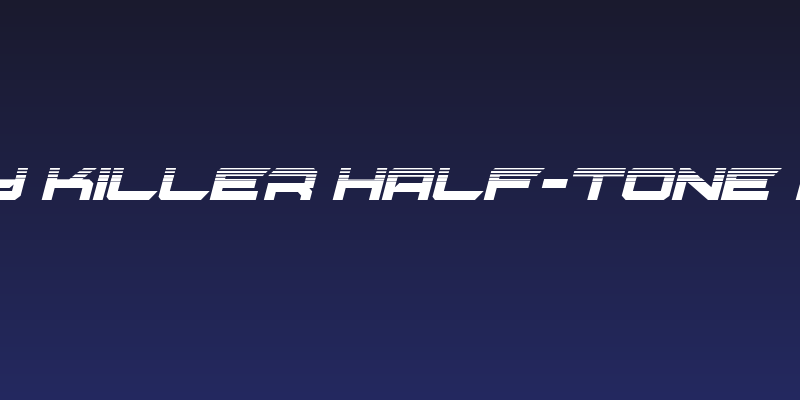 Gypsy Killer Half-Tone Italic Social Header