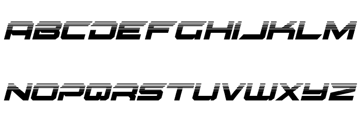 Gypsy Killer Half-Tone Italic Font LOWERCASE