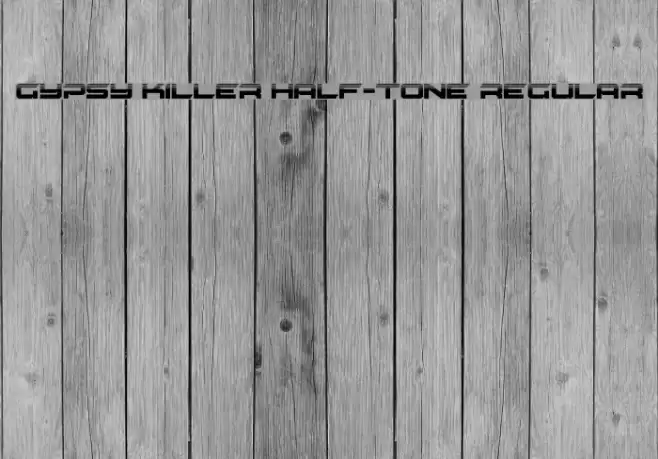 Gypsy Killer Half-Tone Regular Font examples