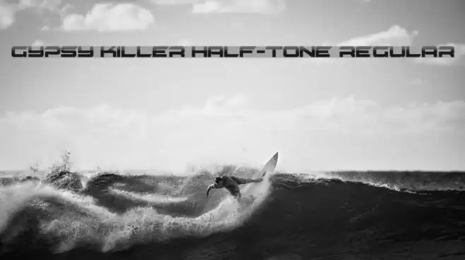 Gypsy Killer Half-Tone Regular Font examples