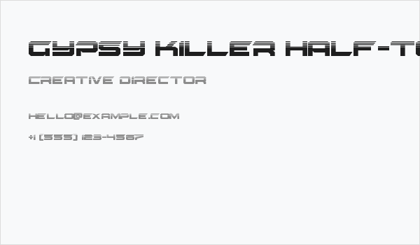 Gypsy Killer Half-Tone Regular Business Card