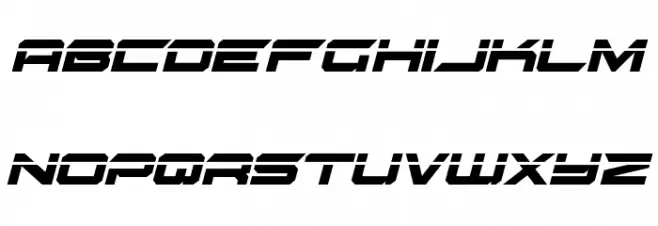 Gypsy Killer Laser Italic Font Litere mari