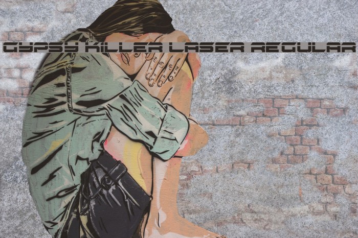 Gypsy Killer Laser Regular Font examples