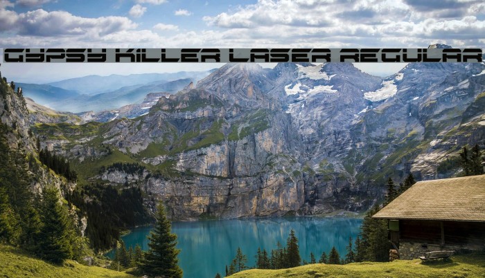 Gypsy Killer Laser Regular Font examples