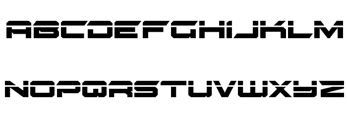 Gypsy Killer Laser Regular Font LOWERCASE