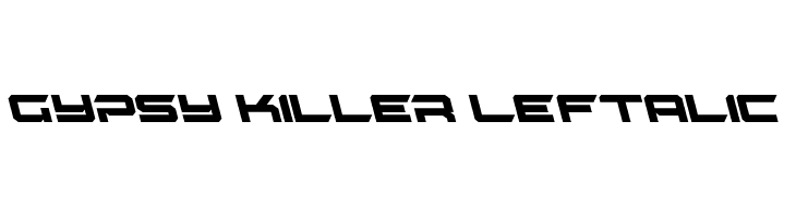 Gypsy Killer Leftalic  Скачать бесплатные шрифты
