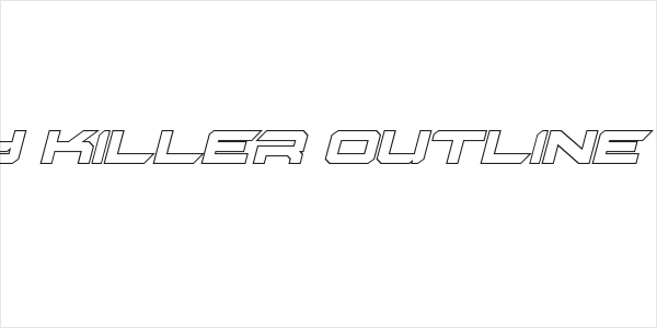 Gypsy Killer Outline Italic Logo