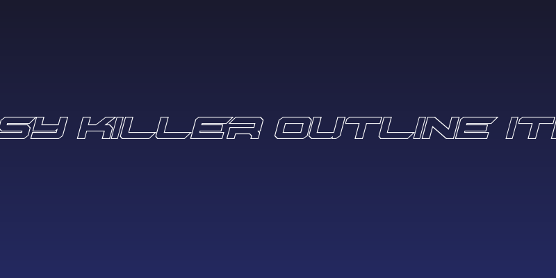 Gypsy Killer Outline Italic Social Header
