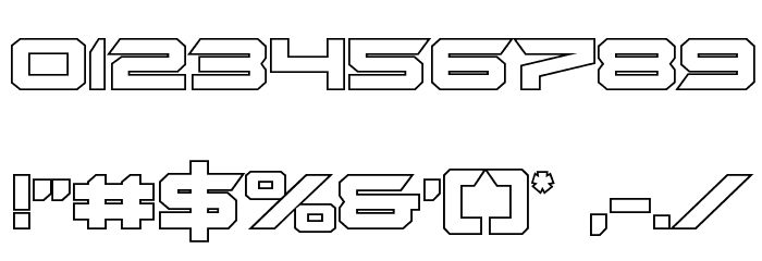 Gypsy Killer Outline Regular Font OTHER CHARS