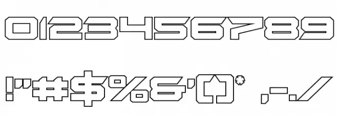 Gypsy Killer Outline Regular Font OTHER CHARS
