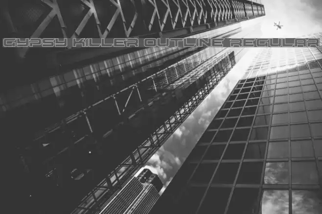 Gypsy Killer Outline Regular Font examples