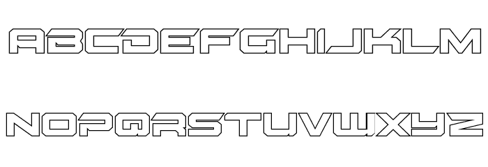 Gypsy Killer Outline Regular Font LOWERCASE