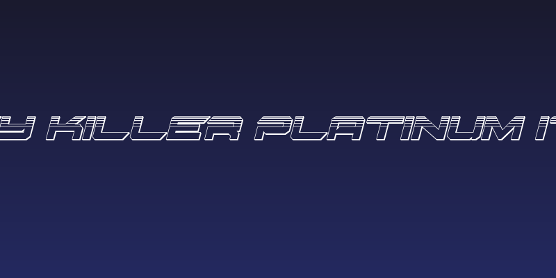 Gypsy Killer Platinum Italic Social Header