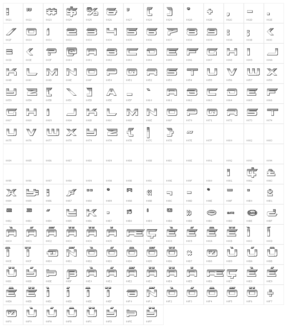 Gypsy Killer Platinum Regular Character Map