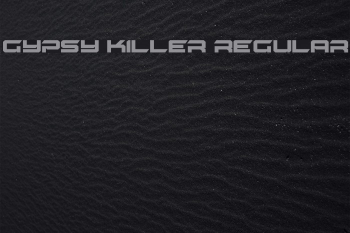 Gypsy Killer Regular Font examples
