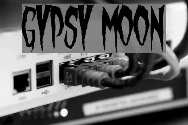 Gypsy Moon Шрифта examples