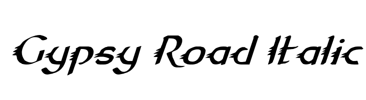 Gypsy Road Italic  フリーフォントのダウンロード