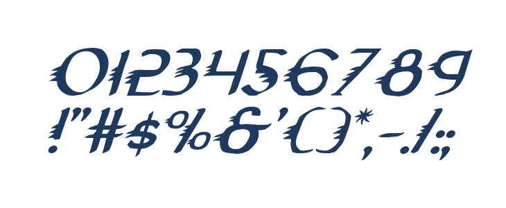 Gypsy Road Italic Other Characters