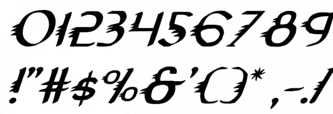 Gypsy Road Italic Font OTHER CHARS