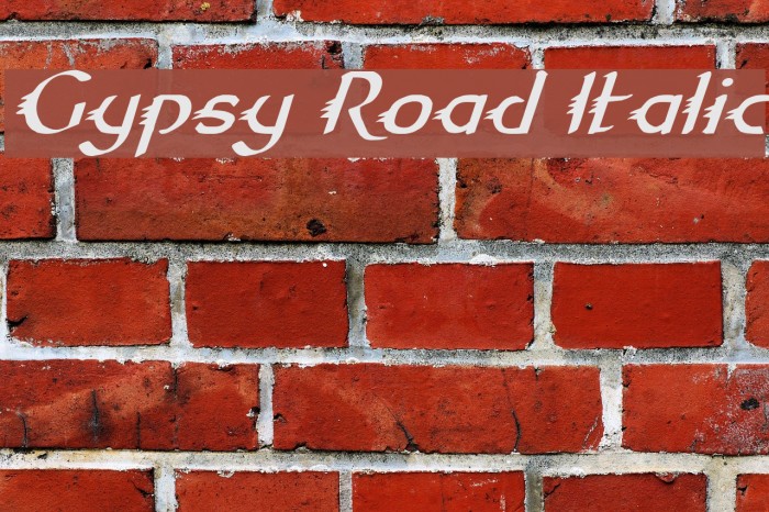 Gypsy Road Italic Example 1