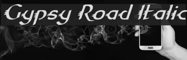 Gypsy Road Italic Font examples