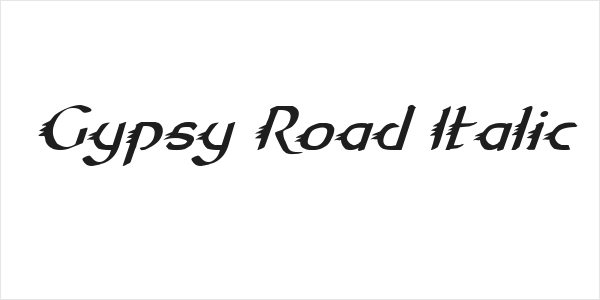 Gypsy Road Italic Logo