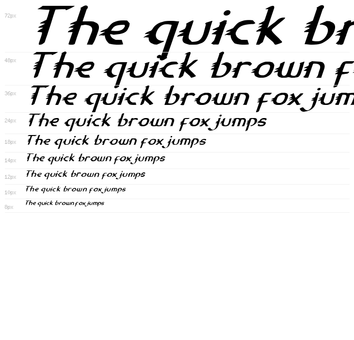 Gypsy Road Italic Waterfall