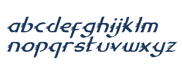 Gypsy Road Italic Lowercase