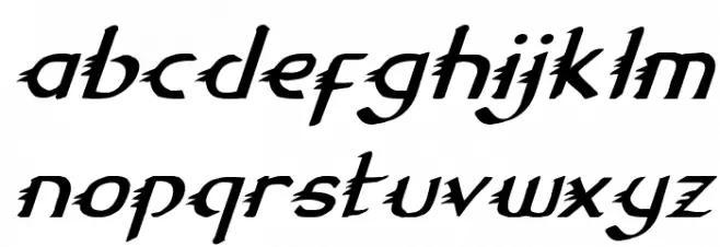 Gypsy Road Italic 字体 小写