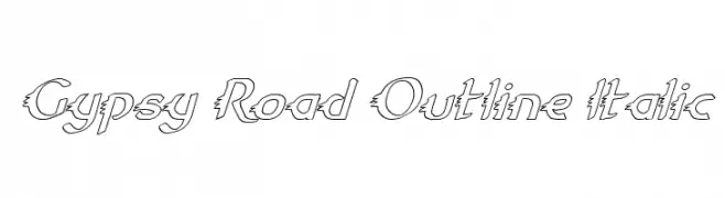 Gypsy Road Outline Italic 