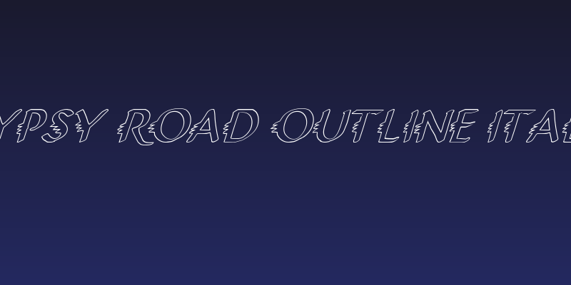 Gypsy Road Outline Italic Social Header