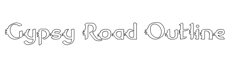 Gypsy Road Outline  font caratteri gratis
