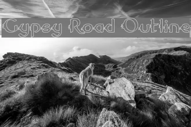 Gypsy Road Outline Font examples