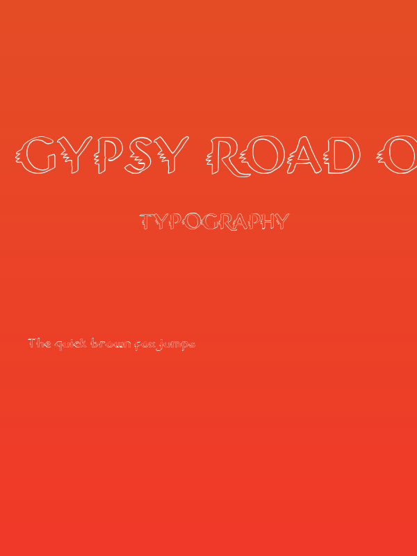 Gypsy Road Outline Poster