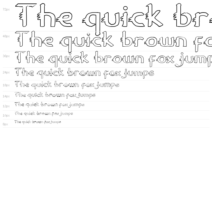 Gypsy Road Outline Waterfall