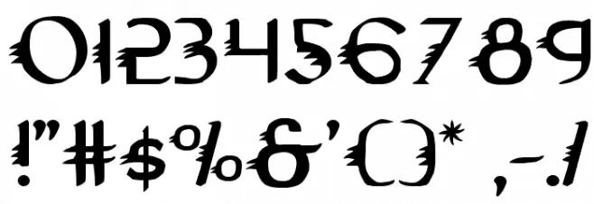 Gypsy Road Font OTHER CHARS