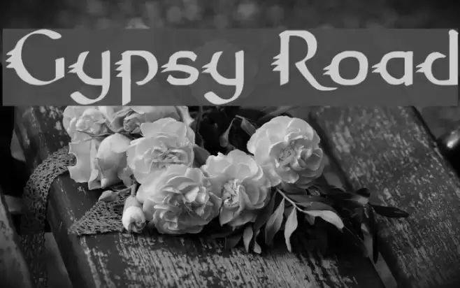 Gypsy Road Font examples