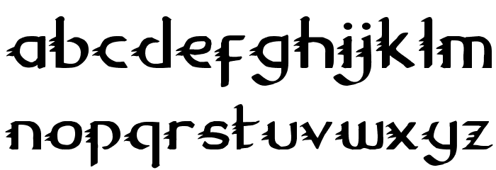 Gypsy Road Schriftart Kleinbuchstaben