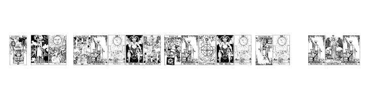Gypsy Tarot-Major Arcana  font caratteri gratis
