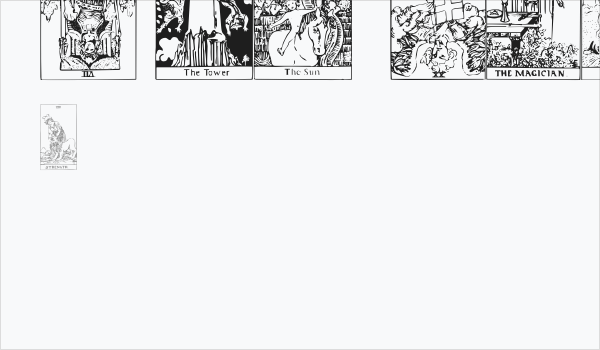 Gypsy Tarot-Major Arcana Business Card