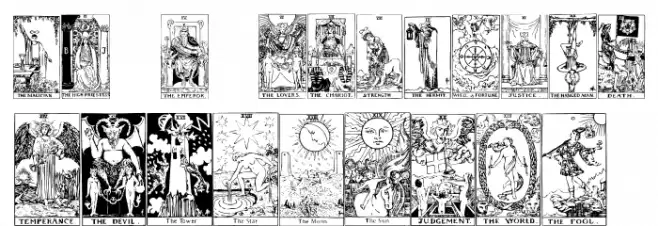 Gypsy Tarot-Major Arcana फ़ॉन्ट लोअरकेस