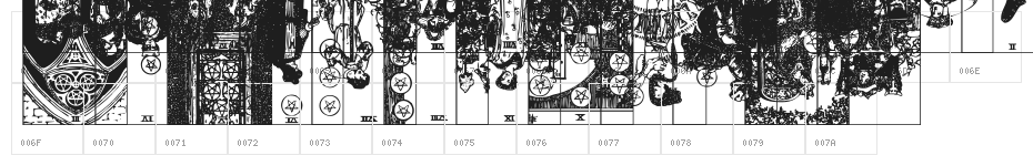 Gypsy Tarot-Minor Arcana Inverted Character Map