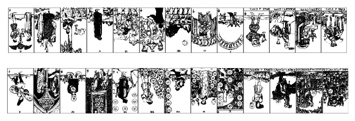 Gypsy Tarot-Minor Arcana Inverted Font LOWERCASE