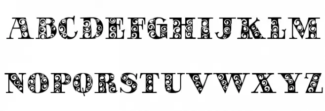 GypsyRose Font Litere mari