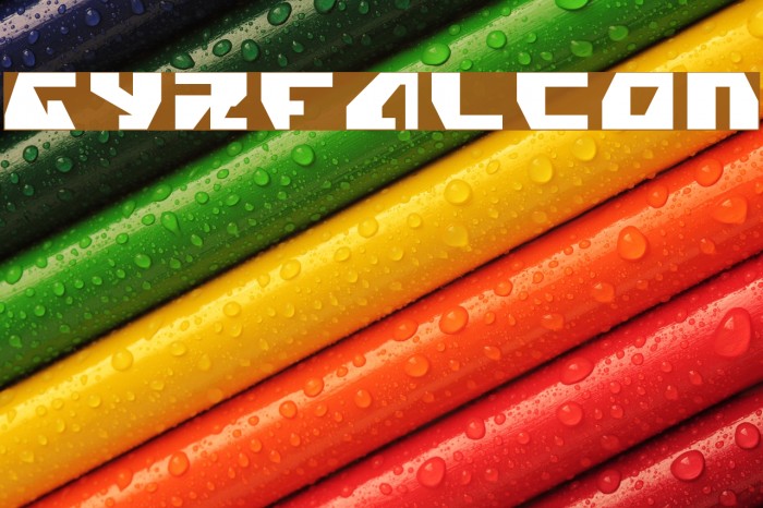 Gyrfalcon Font examples