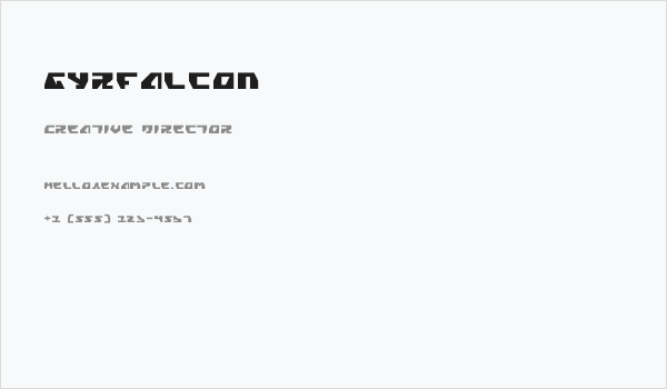 Gyrfalcon Business Card