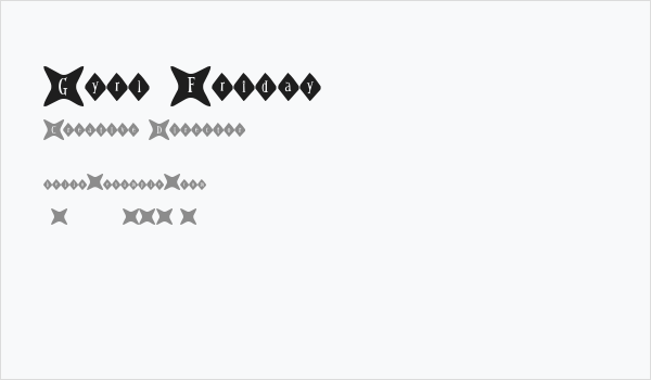 Gyrl Friday Business Card